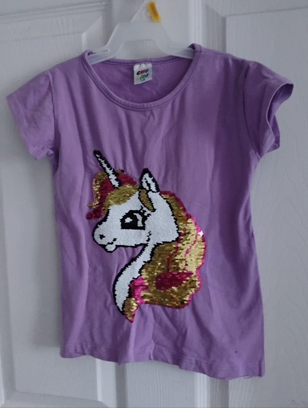 🩷3/$21...  Sequin Unicorn T-Shirt - Size 7